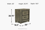 005757577:Ashland 2 Drawer Nightstand,