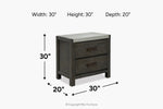 022110052:Aspen Valley Nightstand,