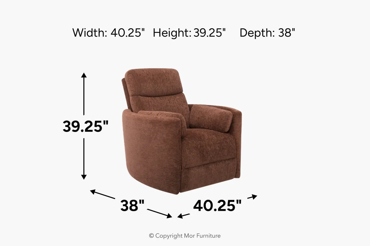 367002364:Auburn Swivel Gliding Recliner,