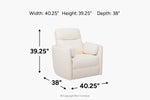 974381358:Auburn Swivel Gliding Recliner,