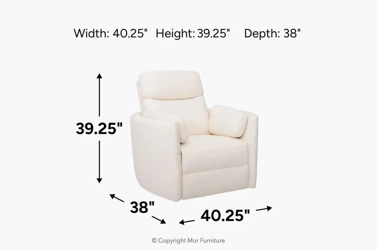 974381358:Auburn Swivel Gliding Recliner,