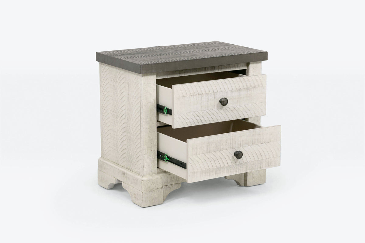 AUGUSTA06:Augusta Panel Bed With Storage & Dresser & Mirror & Nightstand, Open