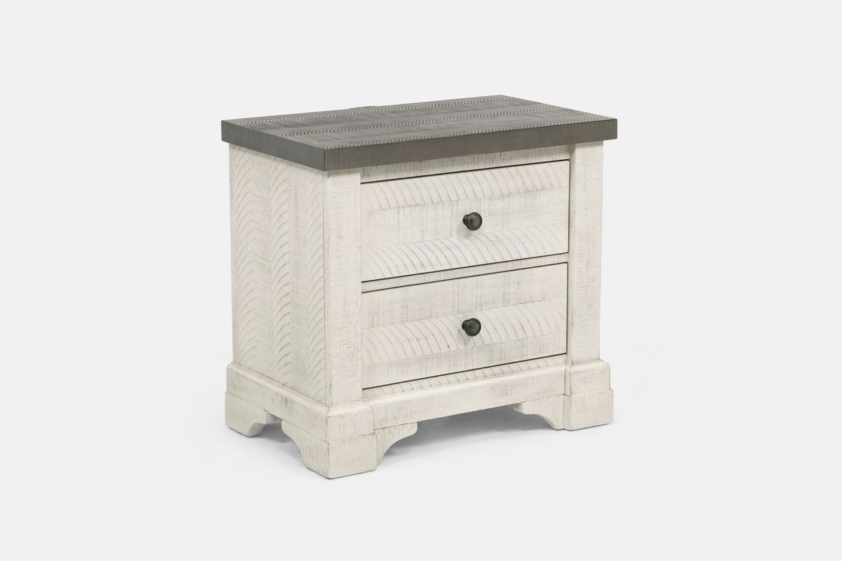 AUGUSTA06:Augusta Panel Bed With Storage & Dresser & Mirror & Nightstand, Angled