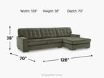 AUSTEN001:Austen Sofa Chaise Sectional,
