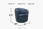 973980025:Barolo Swivel Chair,