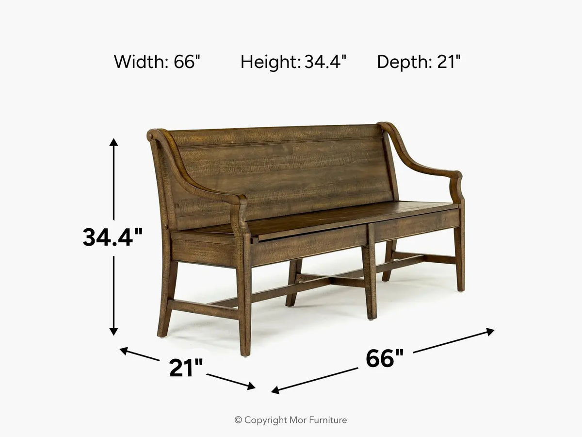 661317142:Bay Creek Dining Bench,