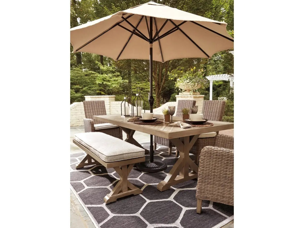 704953039:Beachcroft Outdoor Dining Tabl, Styled