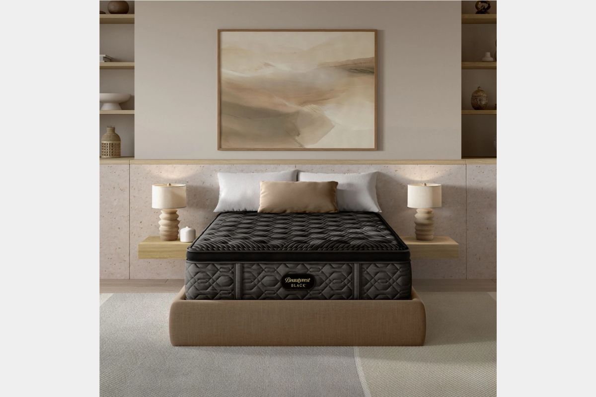 032113376:Simmons Beautyrest Black Series 1 Pillow Top Mattress, StyledFront