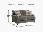 516580536:Beckridge Loveseat,