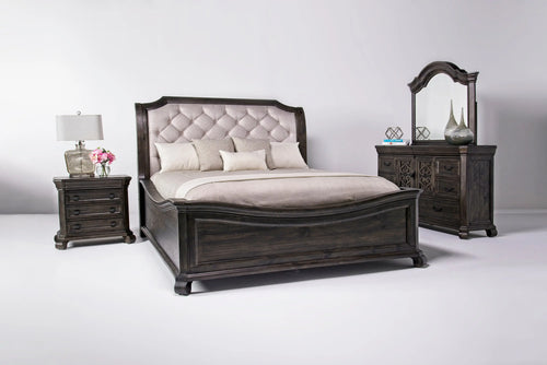 BELLAMY03:Bellamy Sleigh Bed & Dresser &, Styled