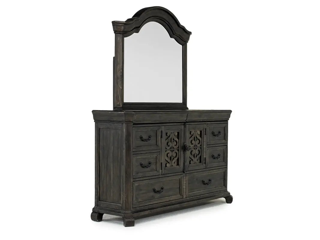 BELLAMY08:Bellamy Sleigh Bed & Dresser &, AngledAngle