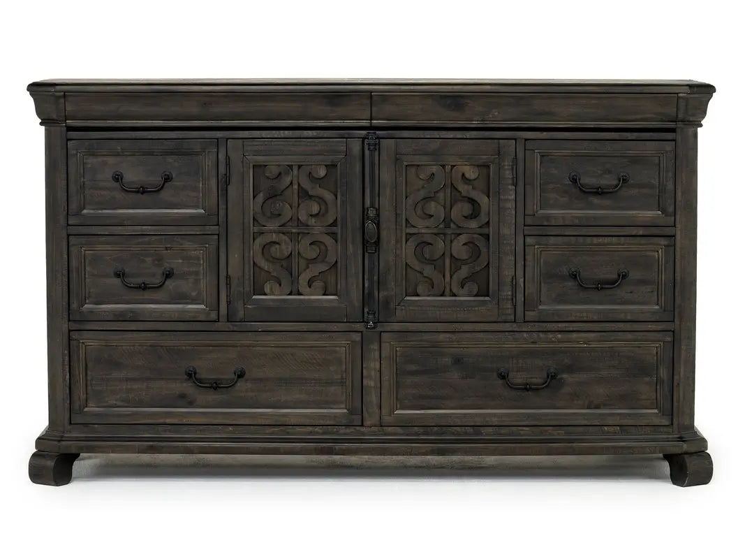 BELLAMY03:Bellamy Sleigh Bed & Dresser &, Front