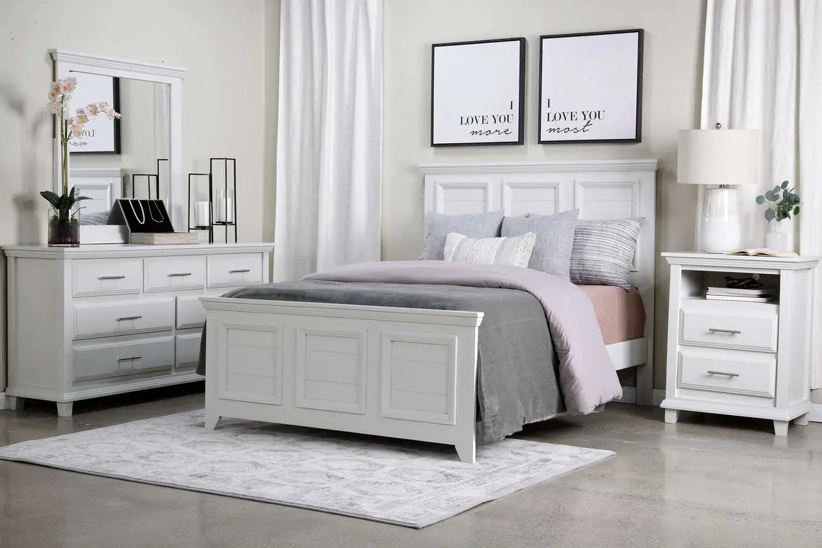 BELLA0012:Bella Panel Bed & Dresser & Mi, Styled