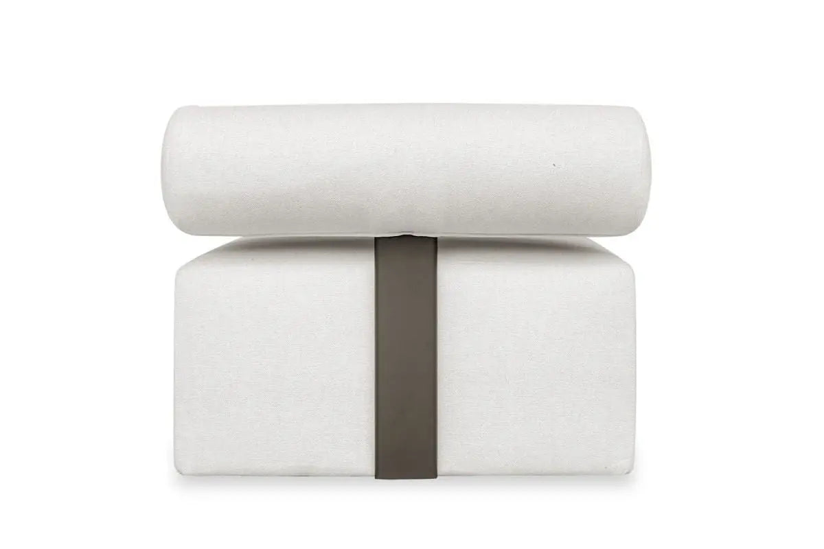 839469545:Bolster Outdoor Armless Sofa, Back