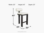 264284218:Bolster Outdoor Barstool,