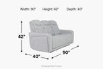651795481:Bowden 2 Power Sofa,
