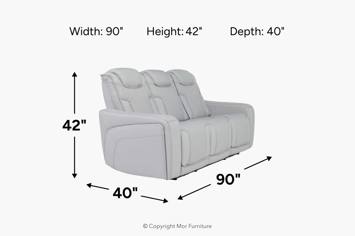 651795481:Bowden 2 Power Sofa,
