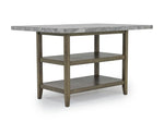 BRIGHTON7:Pub Counter Height Dining Tabl, Angle