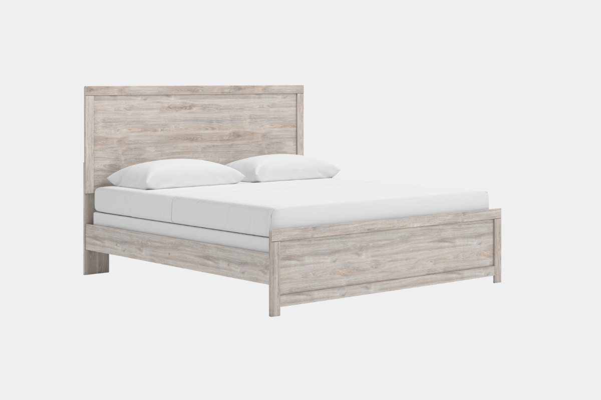 BROACHM03:Broachmyn Panel Bed & Dresser & Mirror & Nightstand, Angled