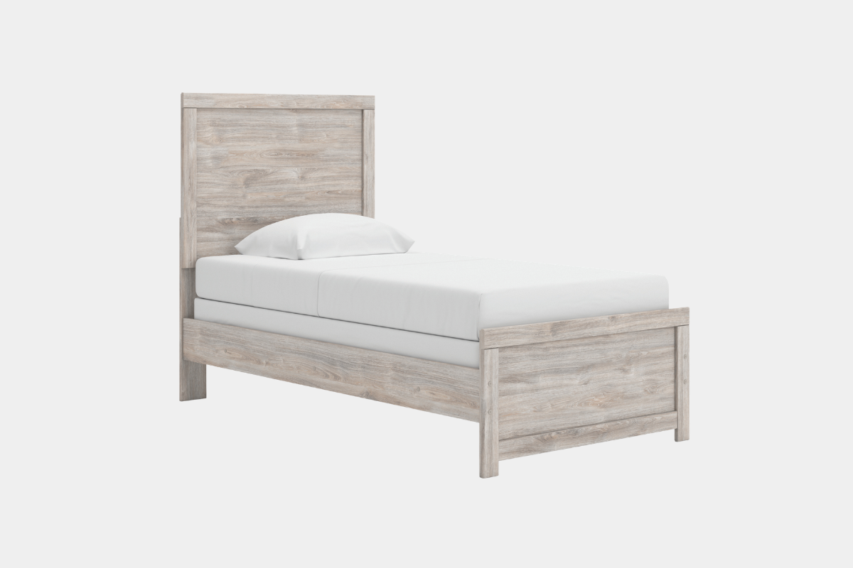 BROACHM15:Broachmyn Panel Bed & Dresser & Mirror & Nightstand, Angled
