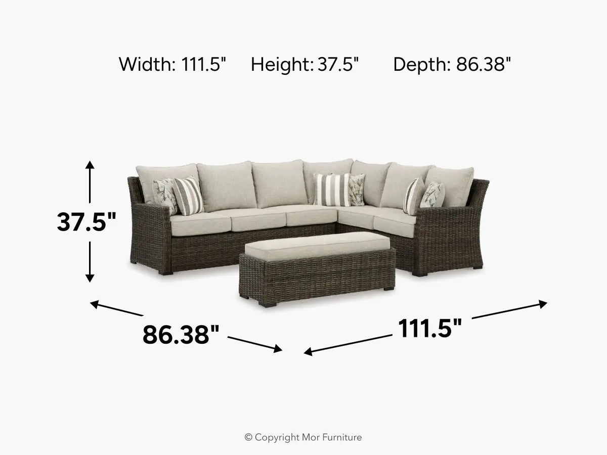 067641751:Brook Ranch Outdoor 3 Piece Se,