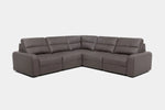 BRYCE0221:Bryce 5 Piece Power Sliding Sectional With Power Armless Slider, Angled