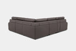 BRYCE0222:Bryce 6 Piece Power Sliding Sectional With Power Armless Slider, Back