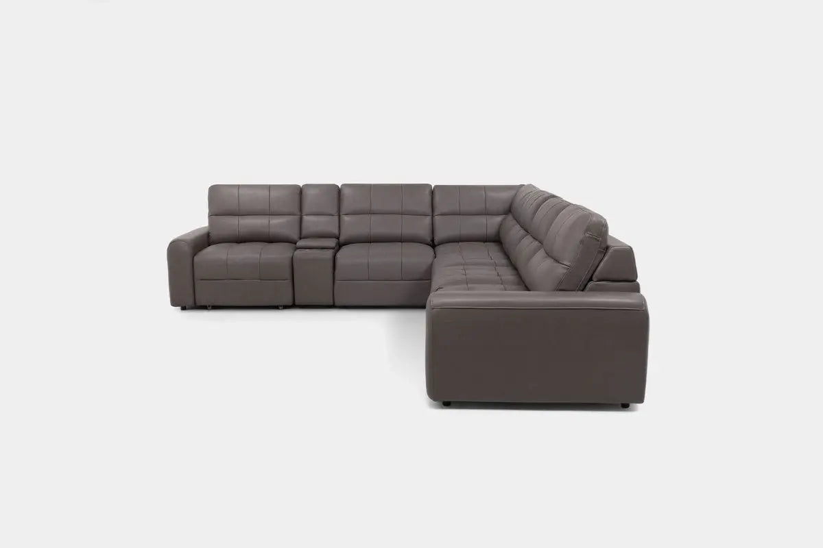 BRYCE0223:Bryce 7 Piece Power Sliding Sectional With Armless Slider, Front