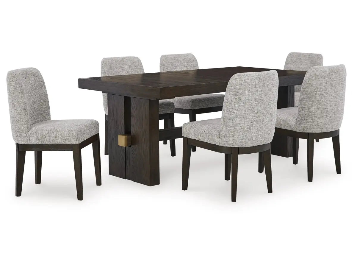 BURKHAU02:Burkhaus Dining Table & 6 Chai,