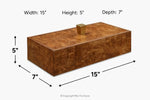 040421507:Burl Haven Tray,