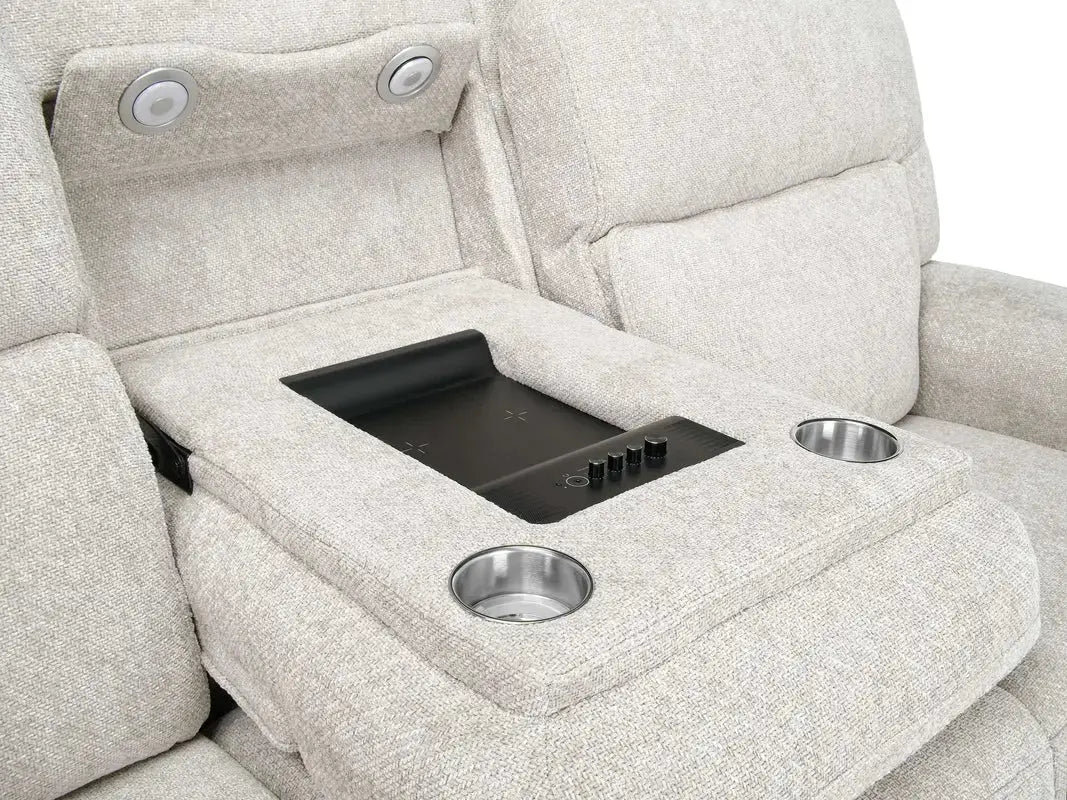 CANNES010:Cannes 3 Power Sofa & Console ,