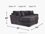 CASPER000:Casper Sofa Chaise,