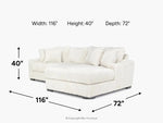 CASPER031:Casper Sofa Chaise,