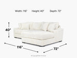 CASPER031:Casper Sofa Chaise,