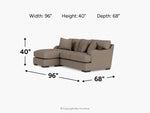 028926650:Catamaran Reversible Sofa Chai,