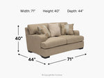 978888393:Celine Loveseat,