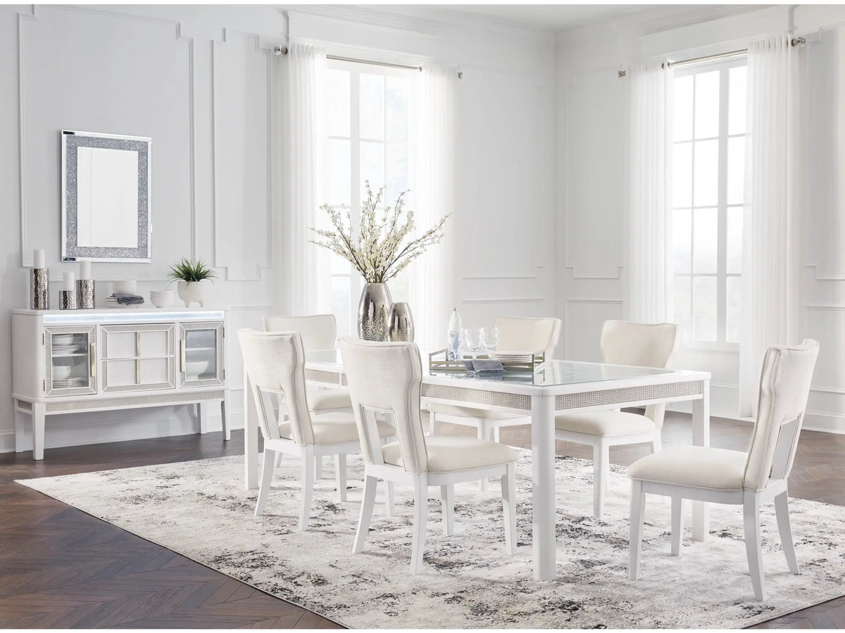 CHALANNAB:Chalanna Dining Table & 6 Chai,