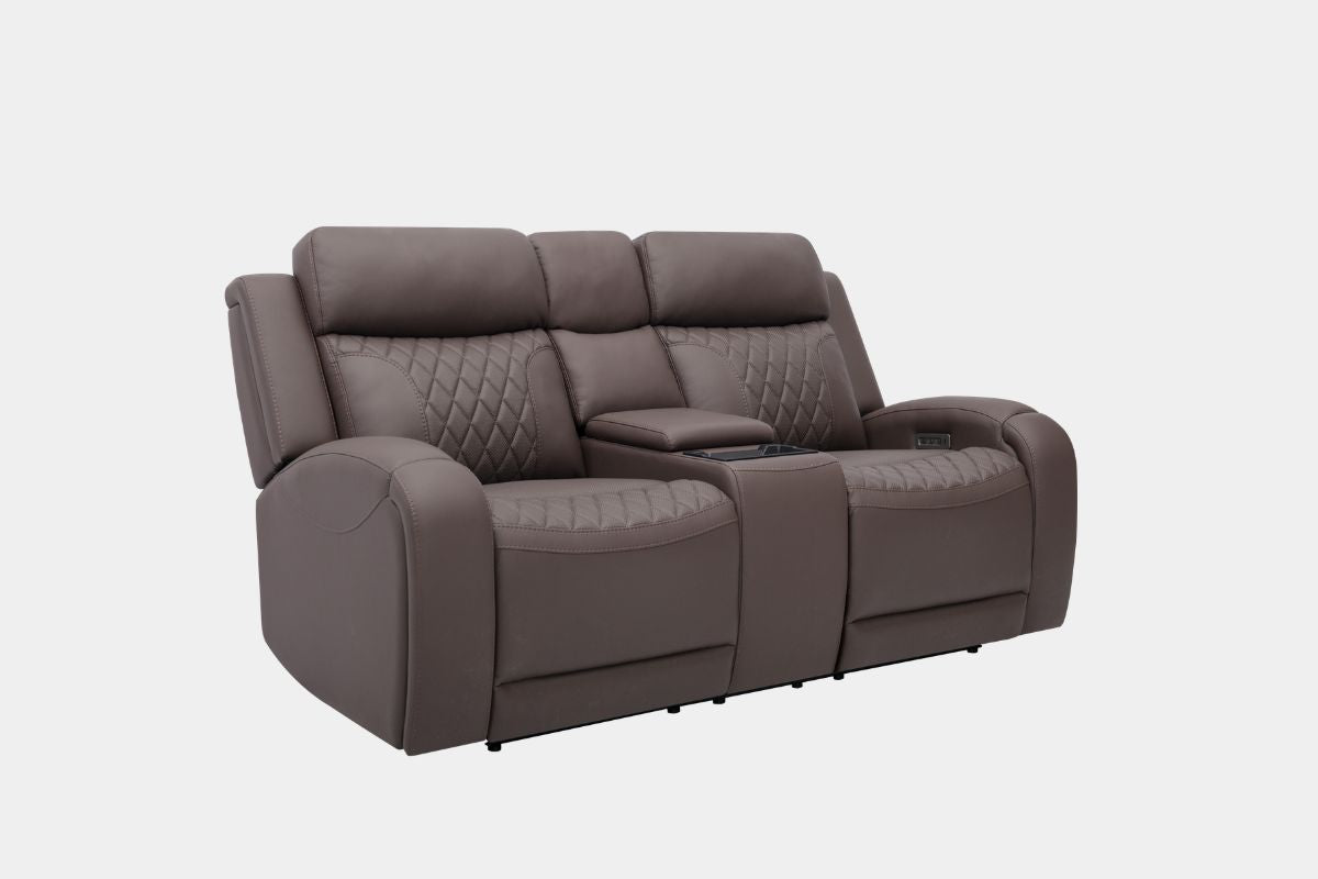 CHILLX001:Chillax 2 Power Sofa & Console Loveseat, Angled