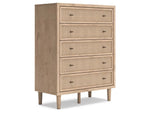 CIELDEN16:Cielden Upholstered Bed & Dres, AngledAngle
