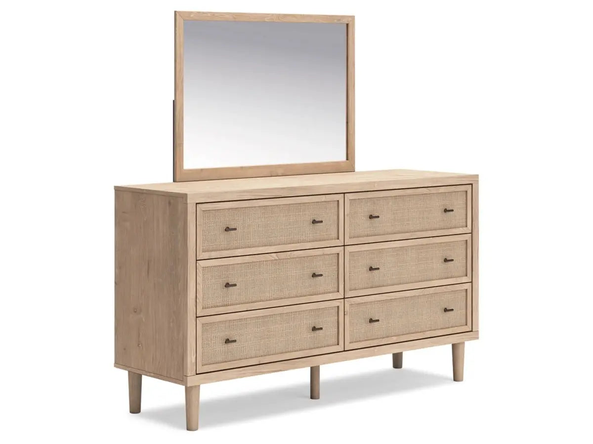 CIELDEN16:Cielden Upholstered Bed & Dres, AngledAngle