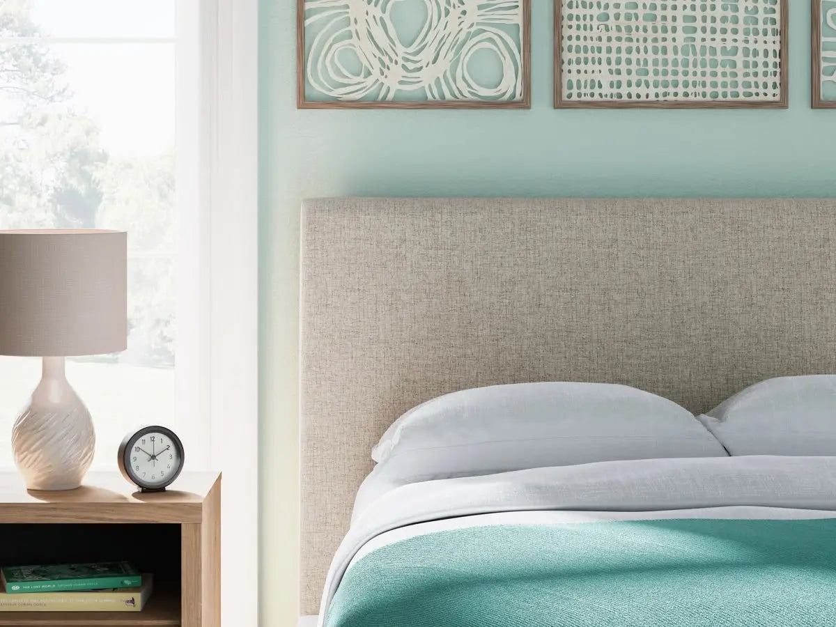 211480956:Cielden Upholstered Bed, Styled