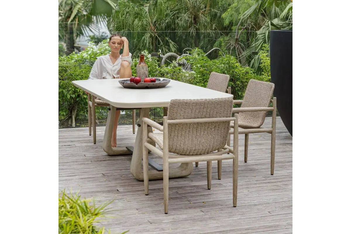 763567940:Circa Outdoor Dining Table, Styled