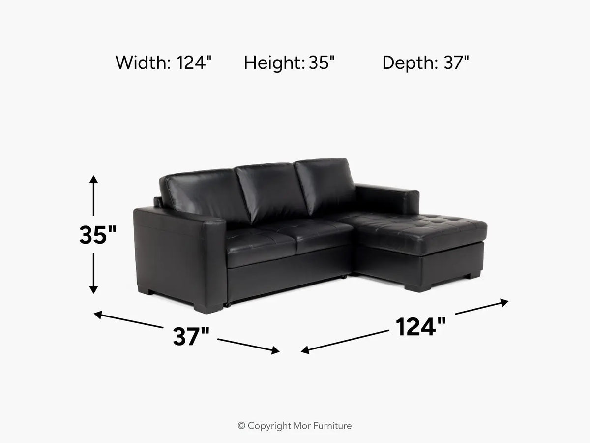 CLAIRE000:Claire Full Pullout Sofa Chaise,