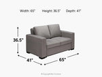 250991623:Claire Full Sleeper Loveseat,
