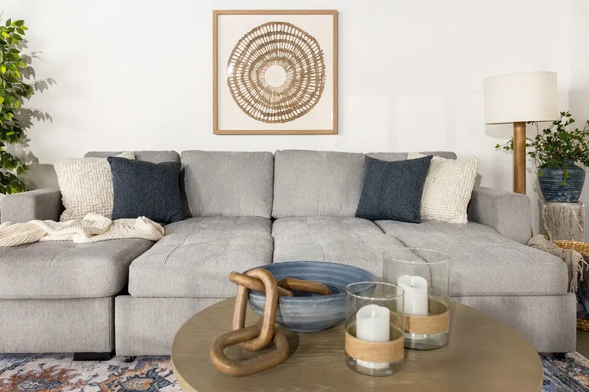 CLAIRE150:Claire Full Pullout Sofa Chais,