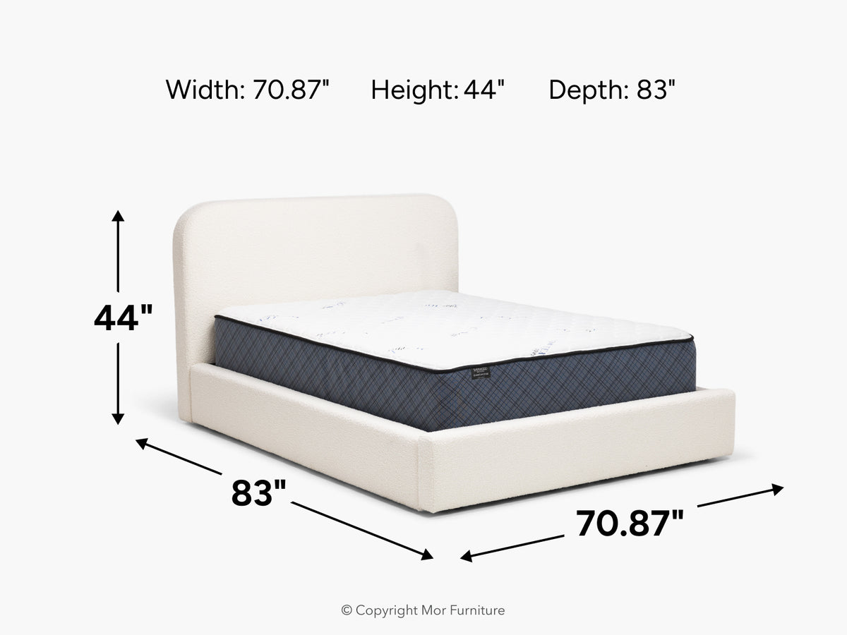 982431198:Cloud Boucle Upholstered Headboard,