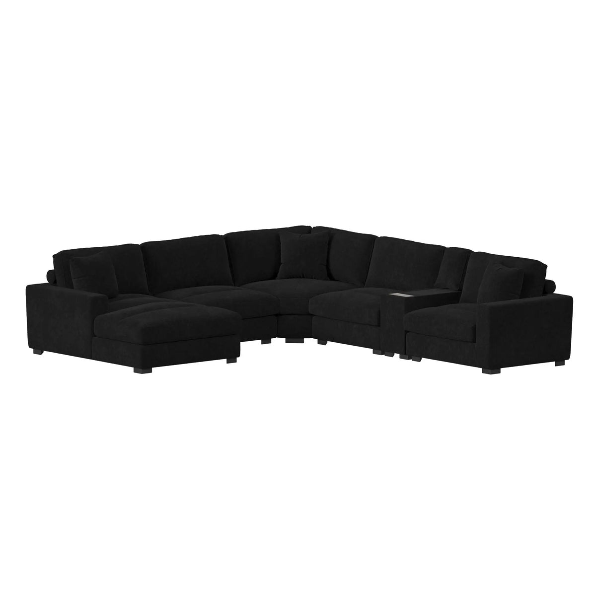 CUDDLE002:Cuddle Cloud 6 Piece Chaise Se, AngledAngle