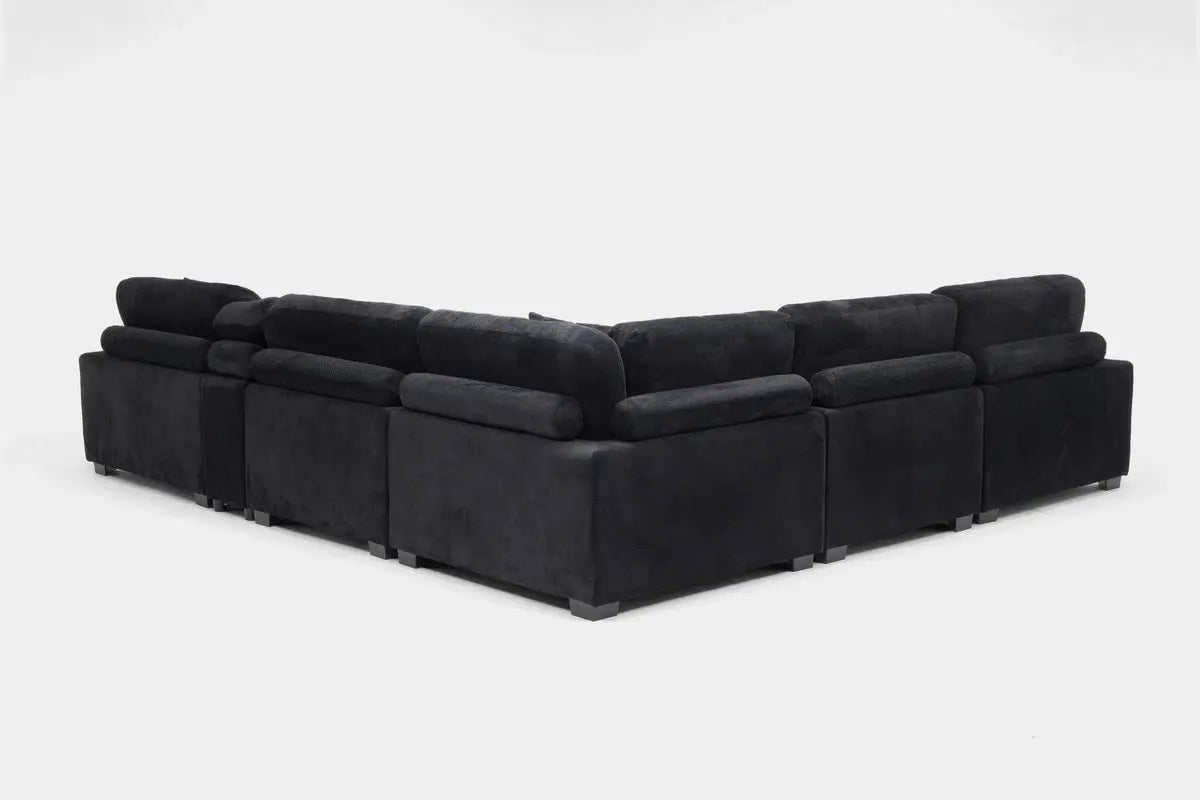 CUDDLE002:Cuddle Cloud 6 Piece Chaise Se, AngledBack