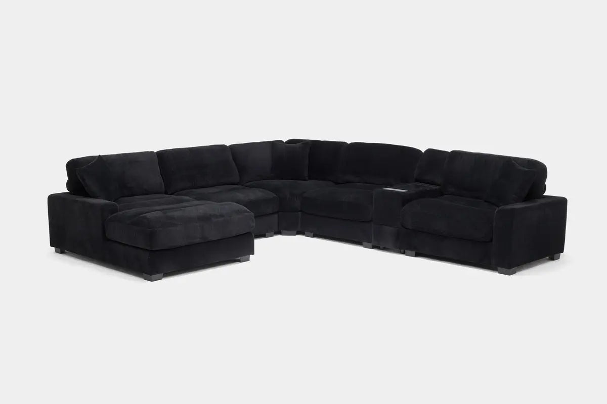 CUDDLE002:Cuddle Cloud 6 Piece Chaise Se, Angled