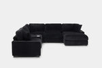 CUDDLE003:Cuddle Cloud 6 Piece Chaise Se, Side